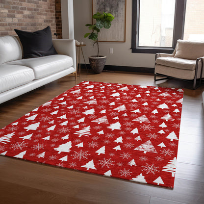 Dalyn Rugs Wonderland  Red  Holiday