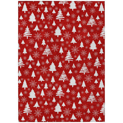 Dalyn Rugs Wonderland  Red  Holiday