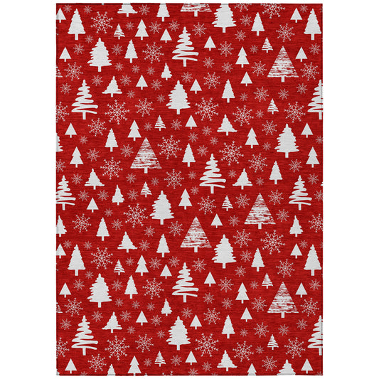 Dalyn Rugs Wonderland  Red  Holiday