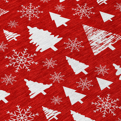 Dalyn Rugs Wonderland  Red  Holiday