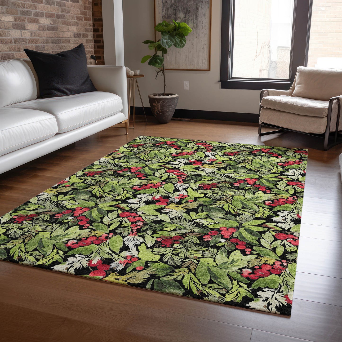 Dalyn Rugs Wonderland  Black  Holiday