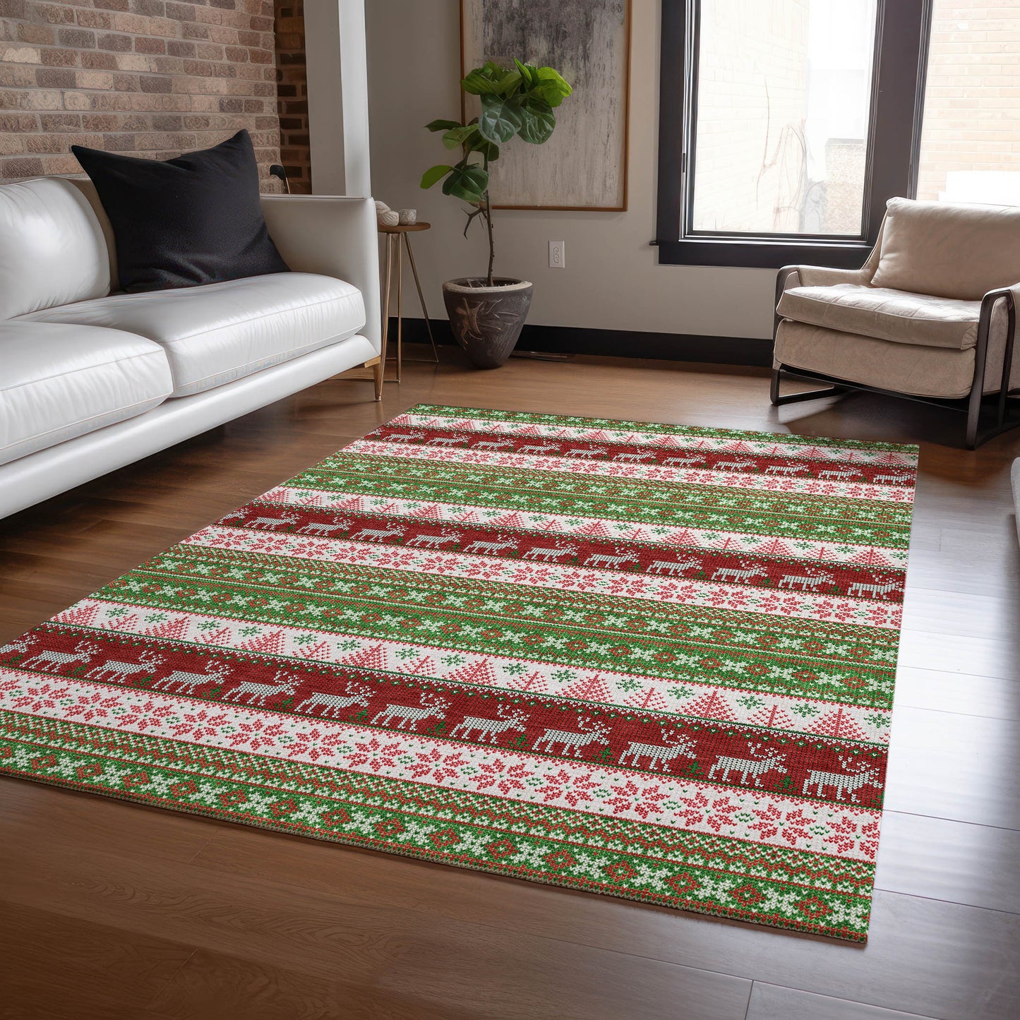 Dalyn Rugs Wonderland  Green  Holiday