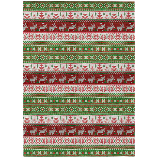 Dalyn Rugs Wonderland  Green  Holiday