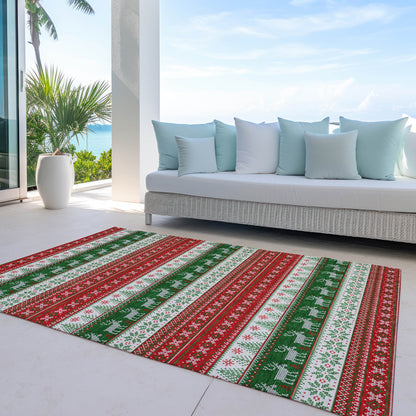 Dalyn Rugs Wonderland  Red  Holiday