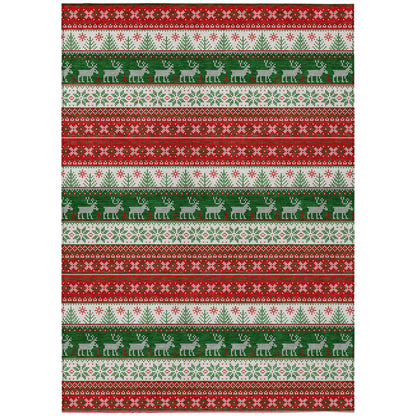 Dalyn Rugs Wonderland  Red  Holiday