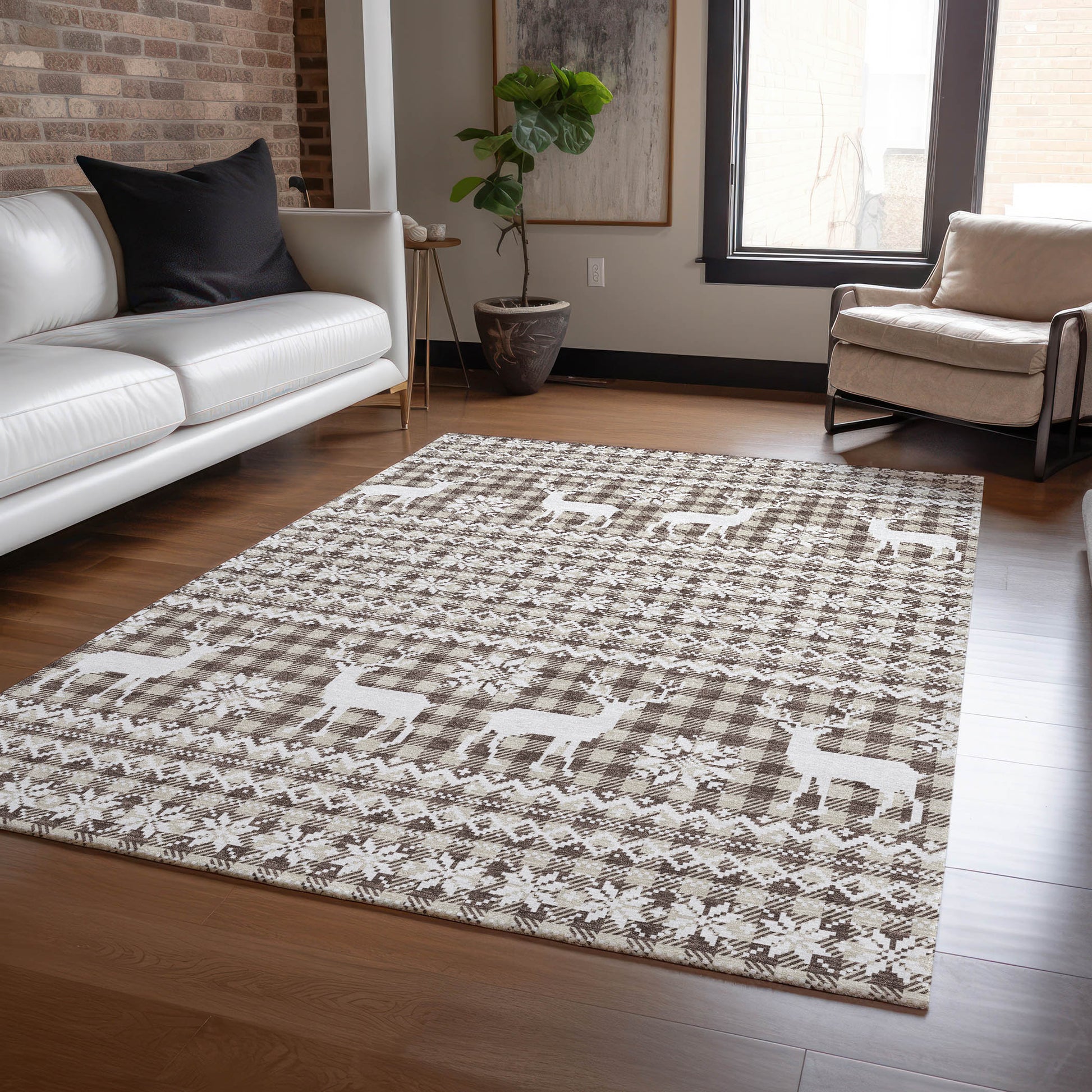 Dalyn Rugs Wonderland  Brown  Holiday
