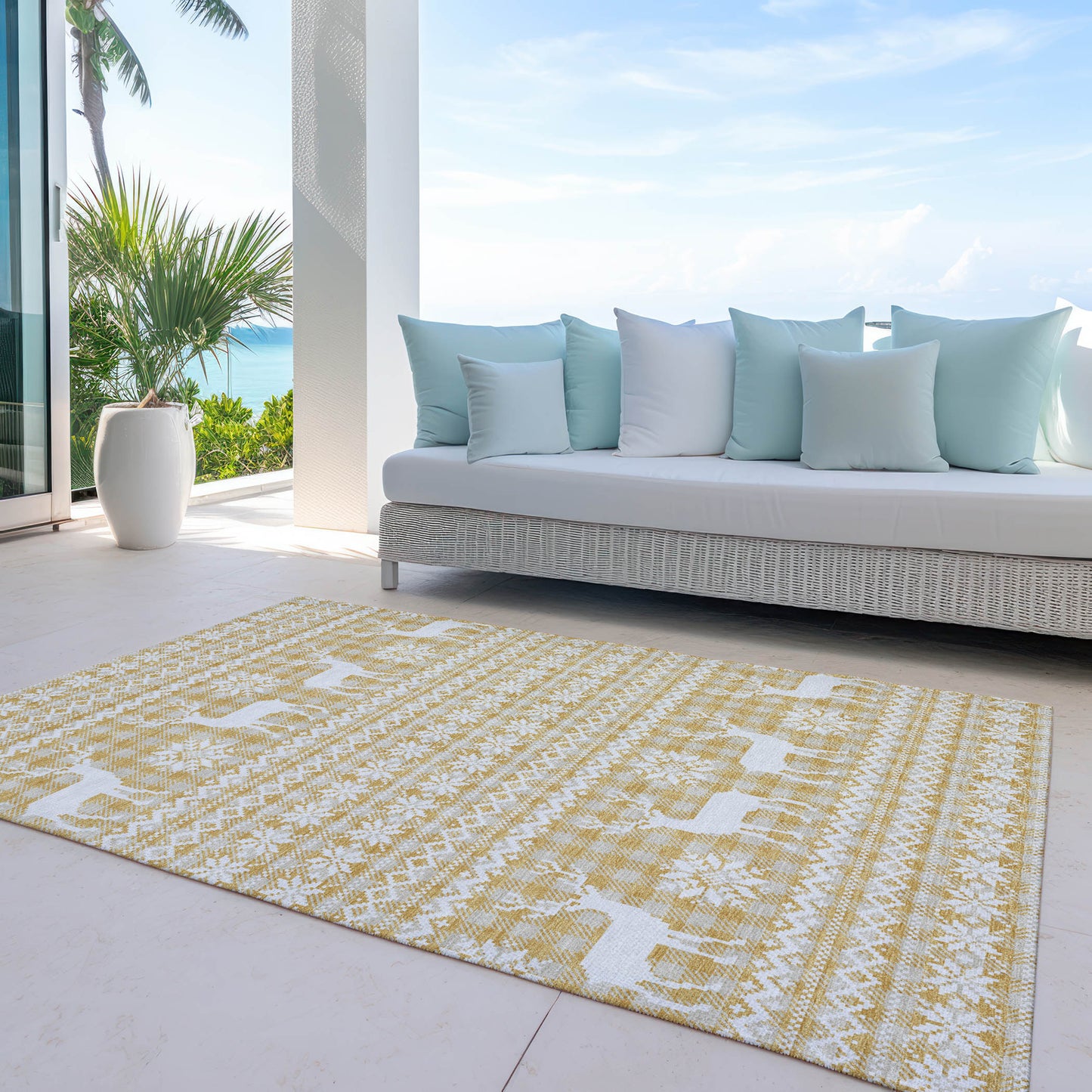 Dalyn Rugs Wonderland  Gold  Holiday