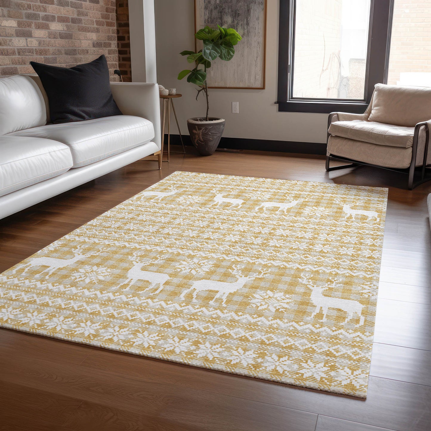 Dalyn Rugs Wonderland  Gold  Holiday