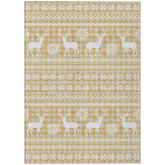 Dalyn Rugs Wonderland  Gold  Holiday