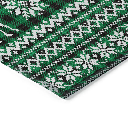 Dalyn Rugs Wonderland  Green  Holiday
