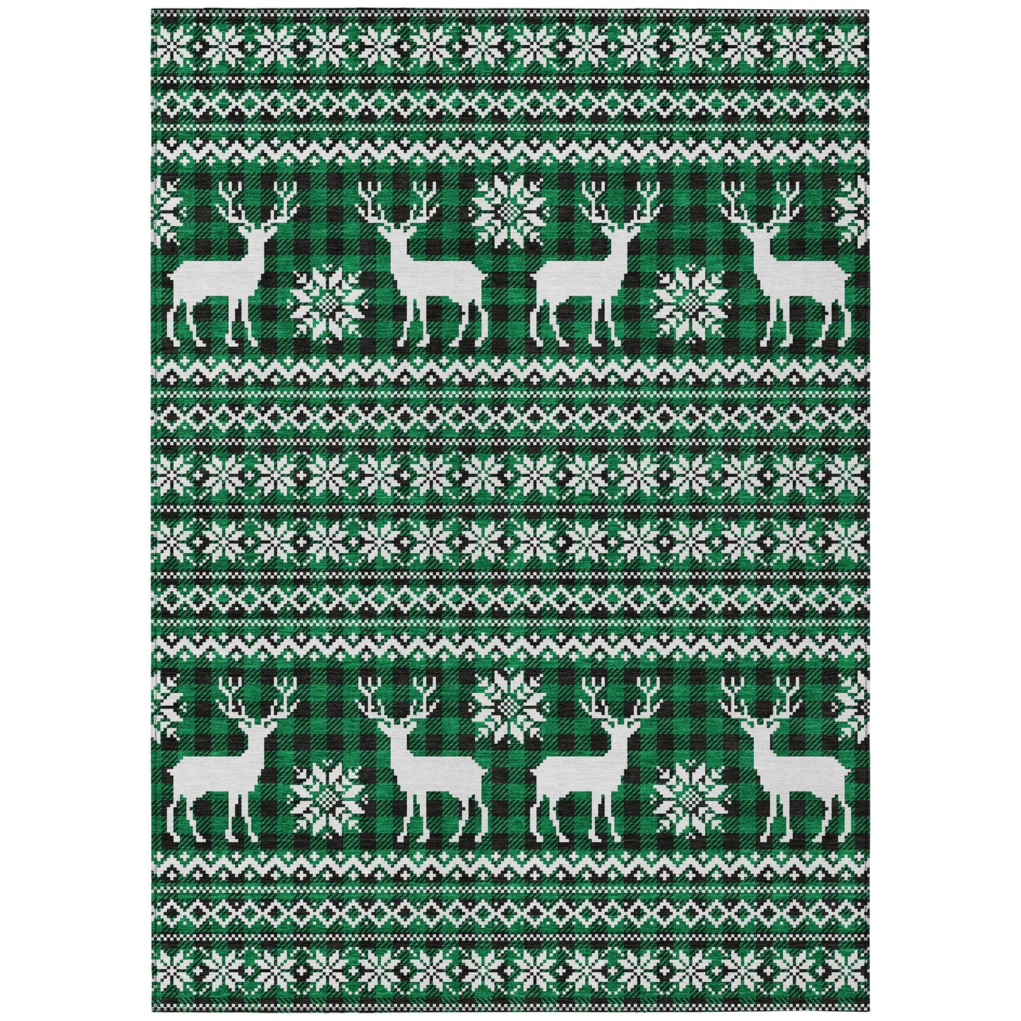 Dalyn Rugs Wonderland  Green  Holiday