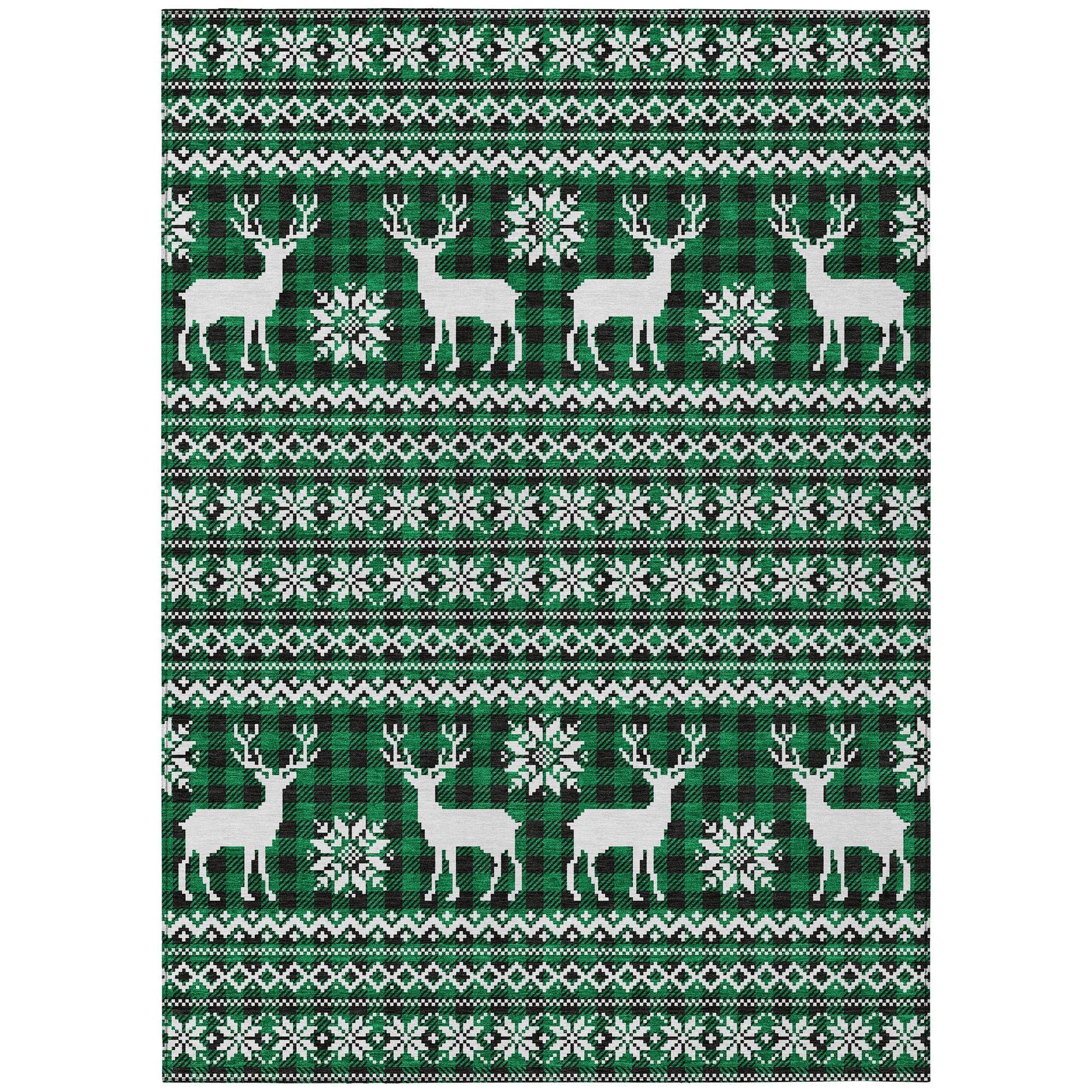 Dalyn Rugs Wonderland  Green  Holiday