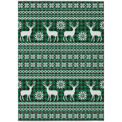 Dalyn Rugs Wonderland  Green  Holiday