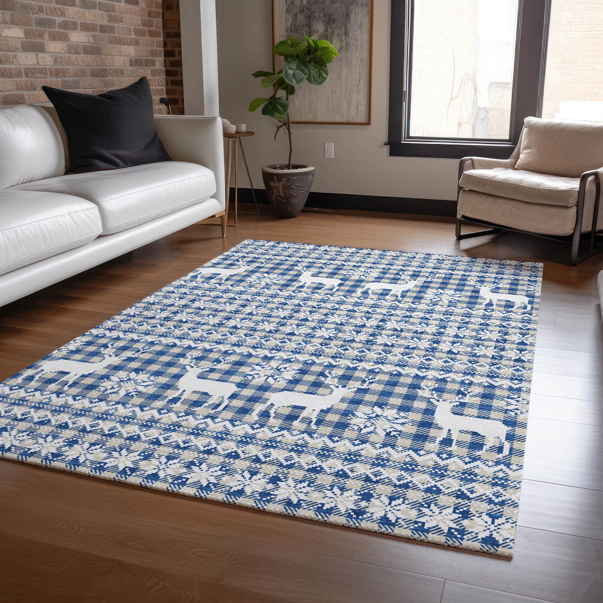 Dalyn Rugs Wonderland  Navy  Holiday