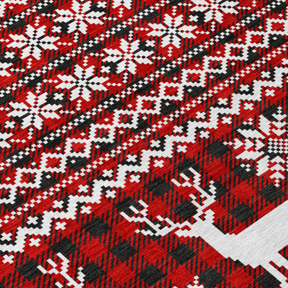 Dalyn Rugs Wonderland  Red  Holiday