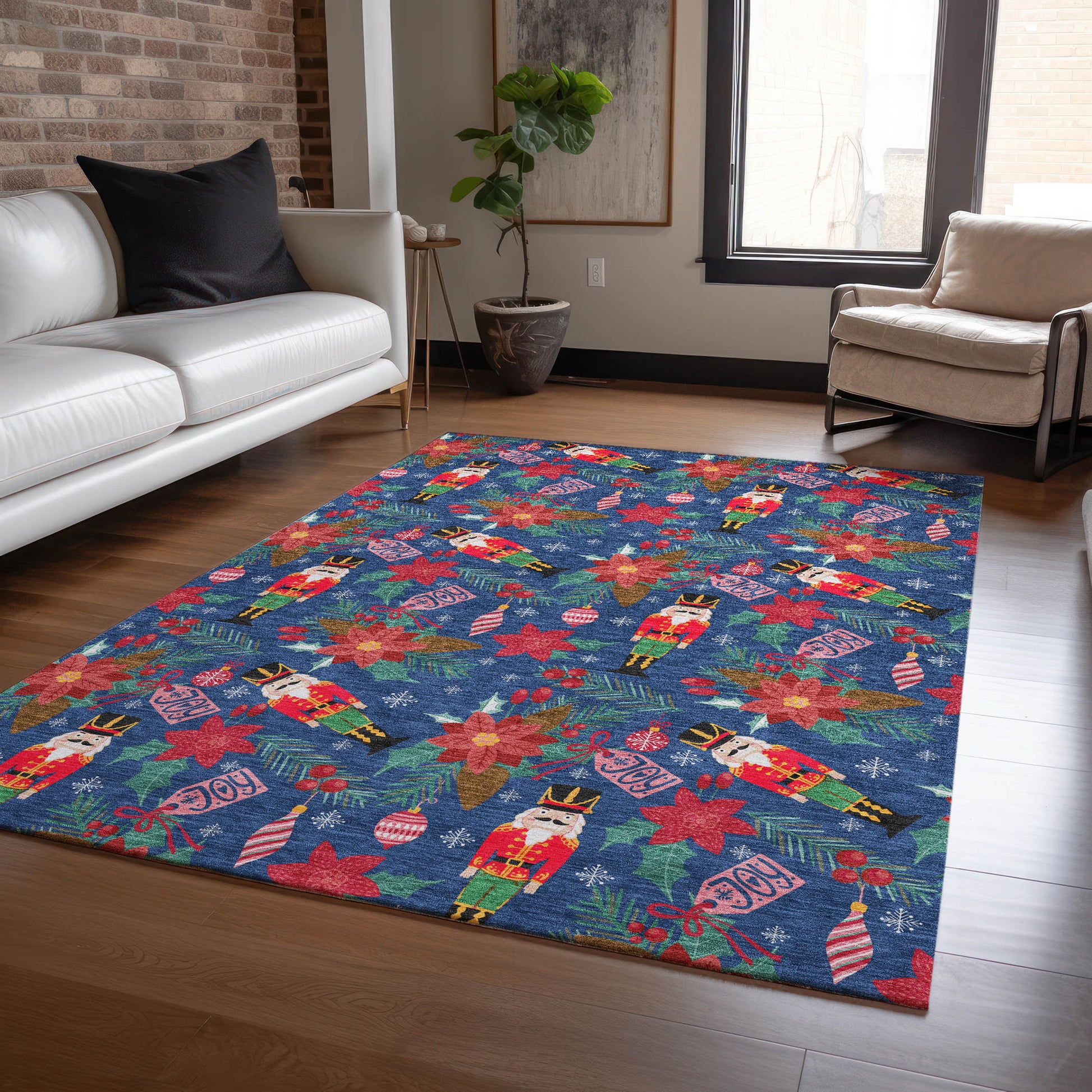 Dalyn Rugs Wonderland  Navy  Holiday
