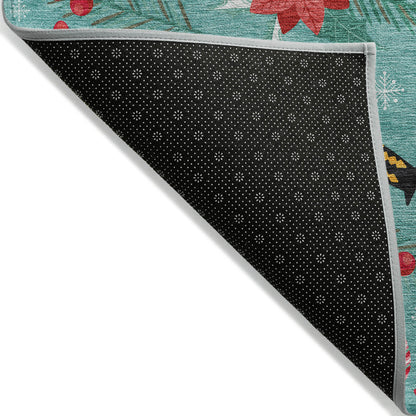 Dalyn Rugs Wonderland  Teal  Holiday