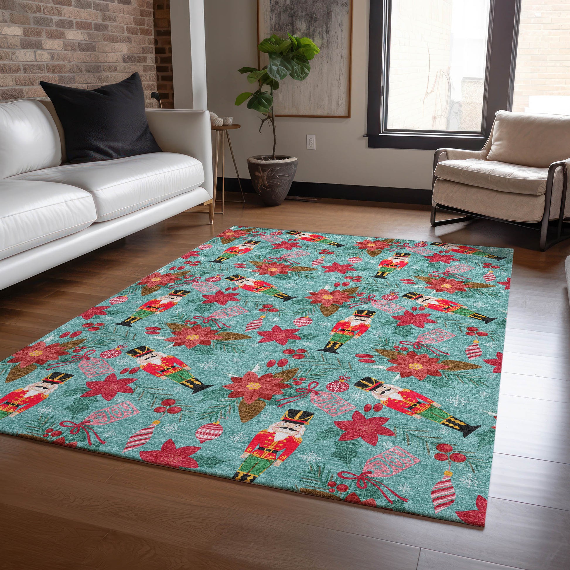 Dalyn Rugs Wonderland  Teal  Holiday