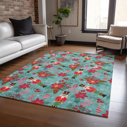 Dalyn Rugs Wonderland  Teal  Holiday