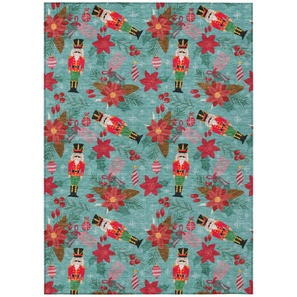Dalyn Rugs Wonderland  Teal  Holiday