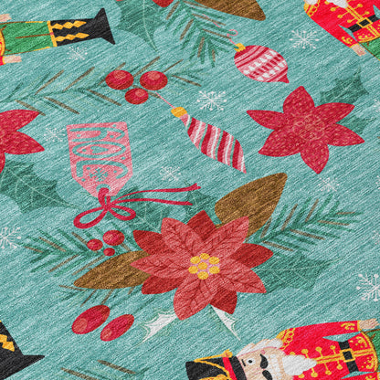 Dalyn Rugs Wonderland  Teal  Holiday