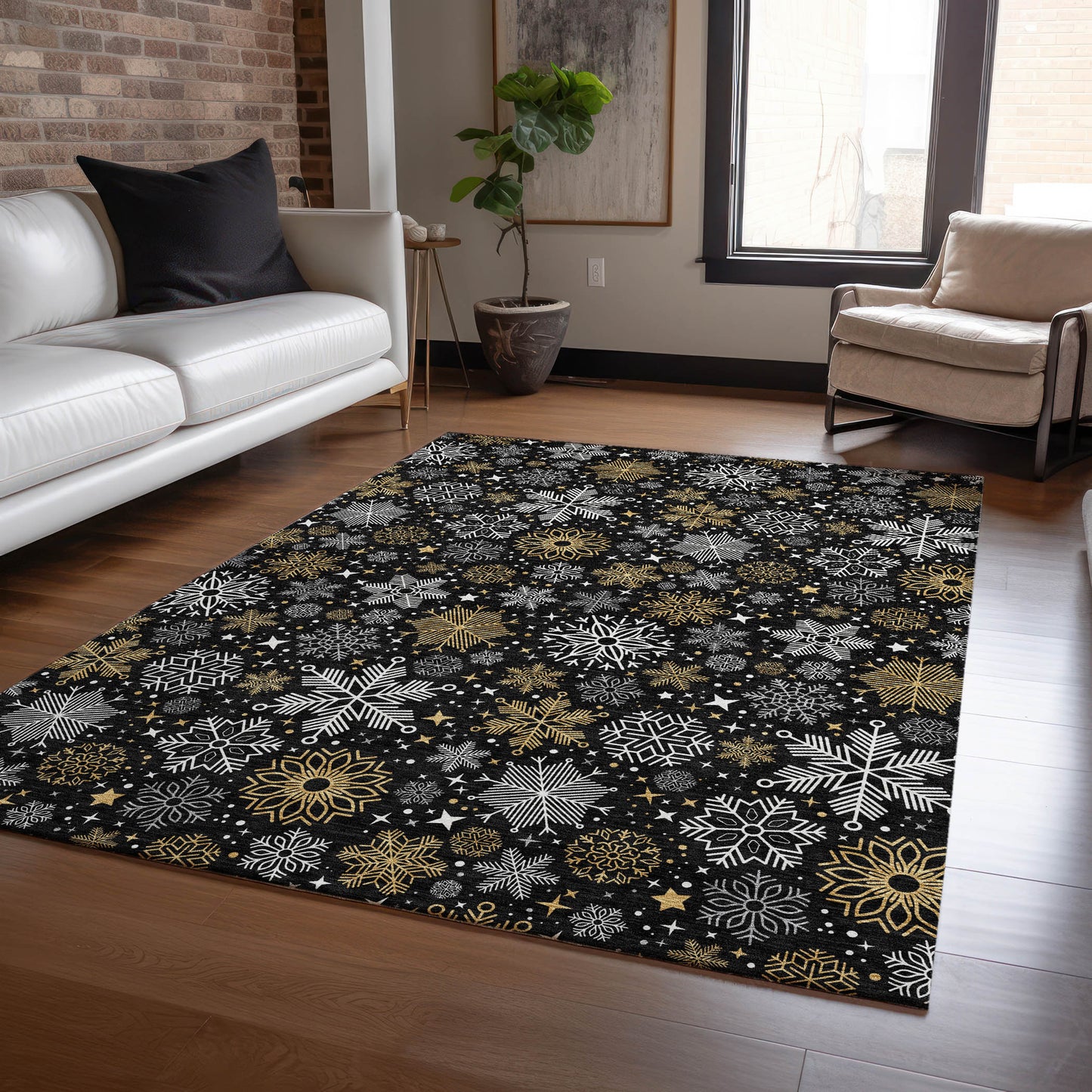 Dalyn Rugs Wonderland  Black  Holiday
