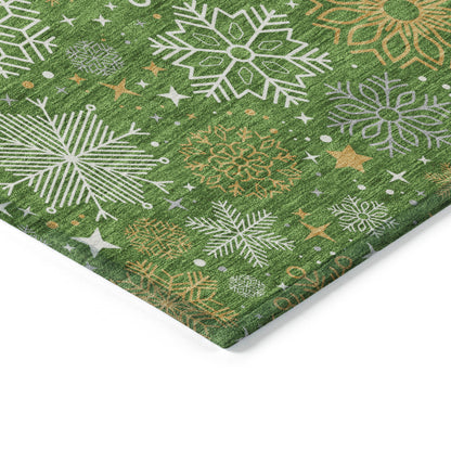 Dalyn Rugs Wonderland  Green  Holiday