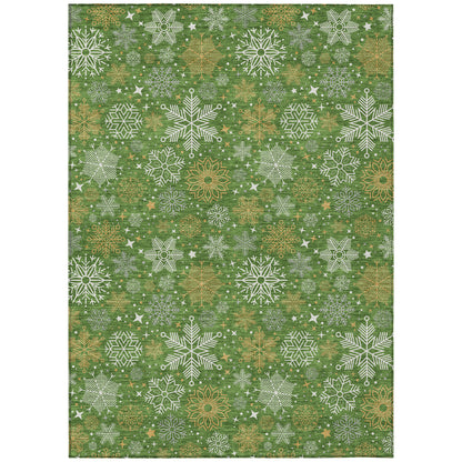 Dalyn Rugs Wonderland  Green  Holiday