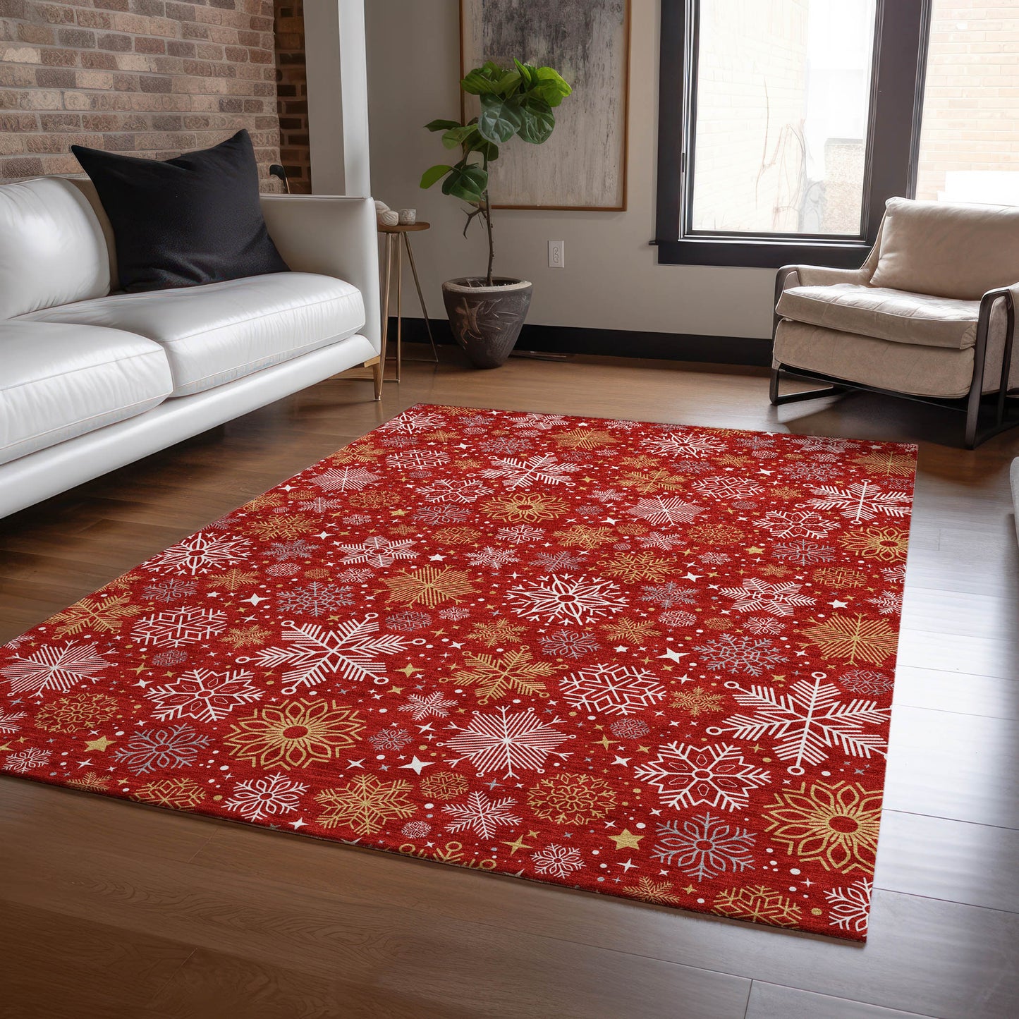 Dalyn Rugs Wonderland  Red  Holiday