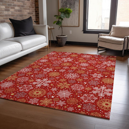Dalyn Rugs Wonderland  Red  Holiday