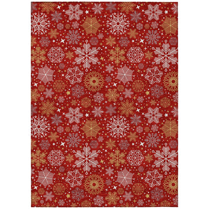 Dalyn Rugs Wonderland  Red  Holiday