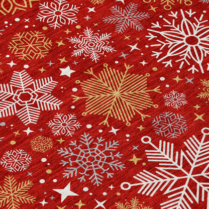 Dalyn Rugs Wonderland  Red  Holiday