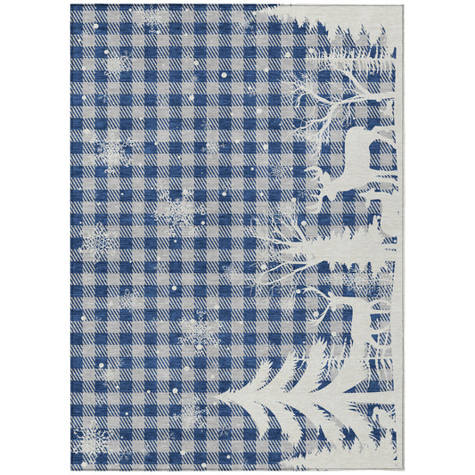 Dalyn Rugs Wonderland  Blue  Holiday