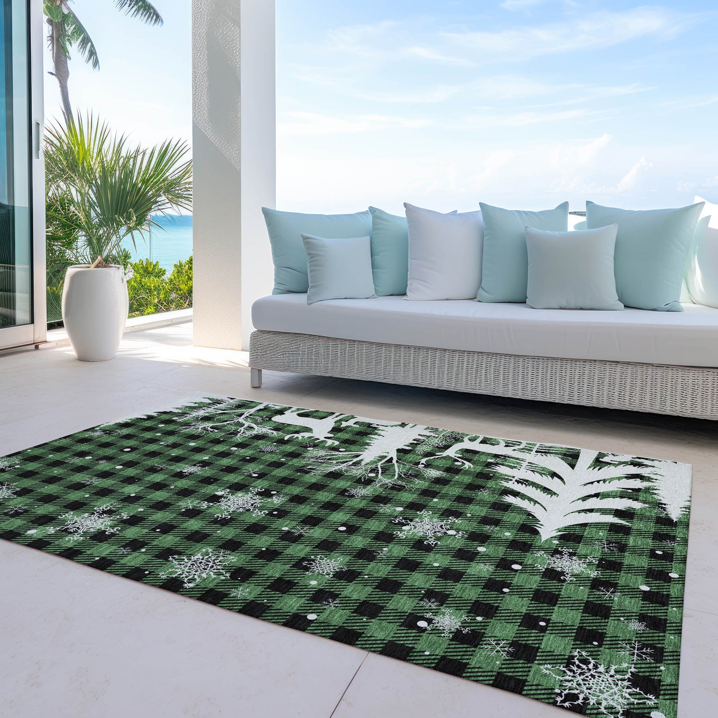 Dalyn Rugs Wonderland  Green  Holiday