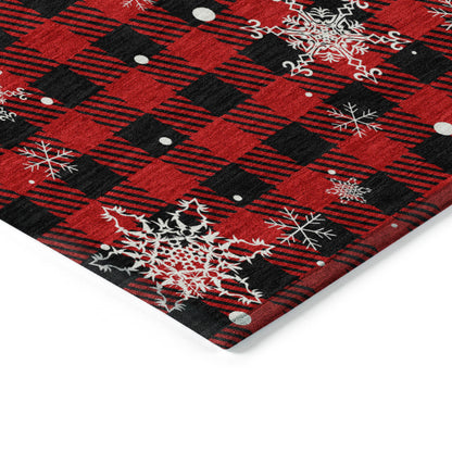 Dalyn Rugs Wonderland  Red  Holiday