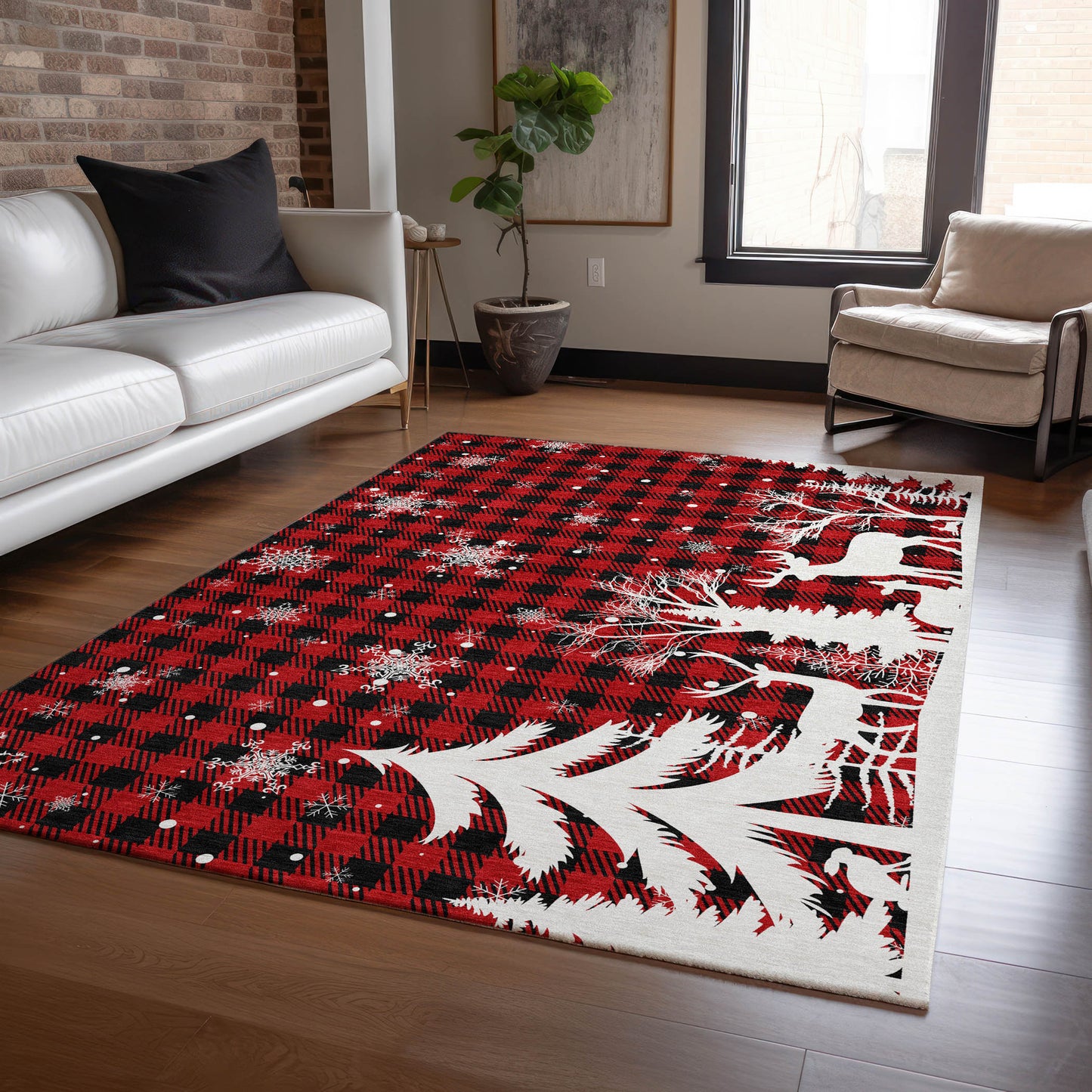 Dalyn Rugs Wonderland  Red  Holiday