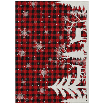 Dalyn Rugs Wonderland  Red  Holiday