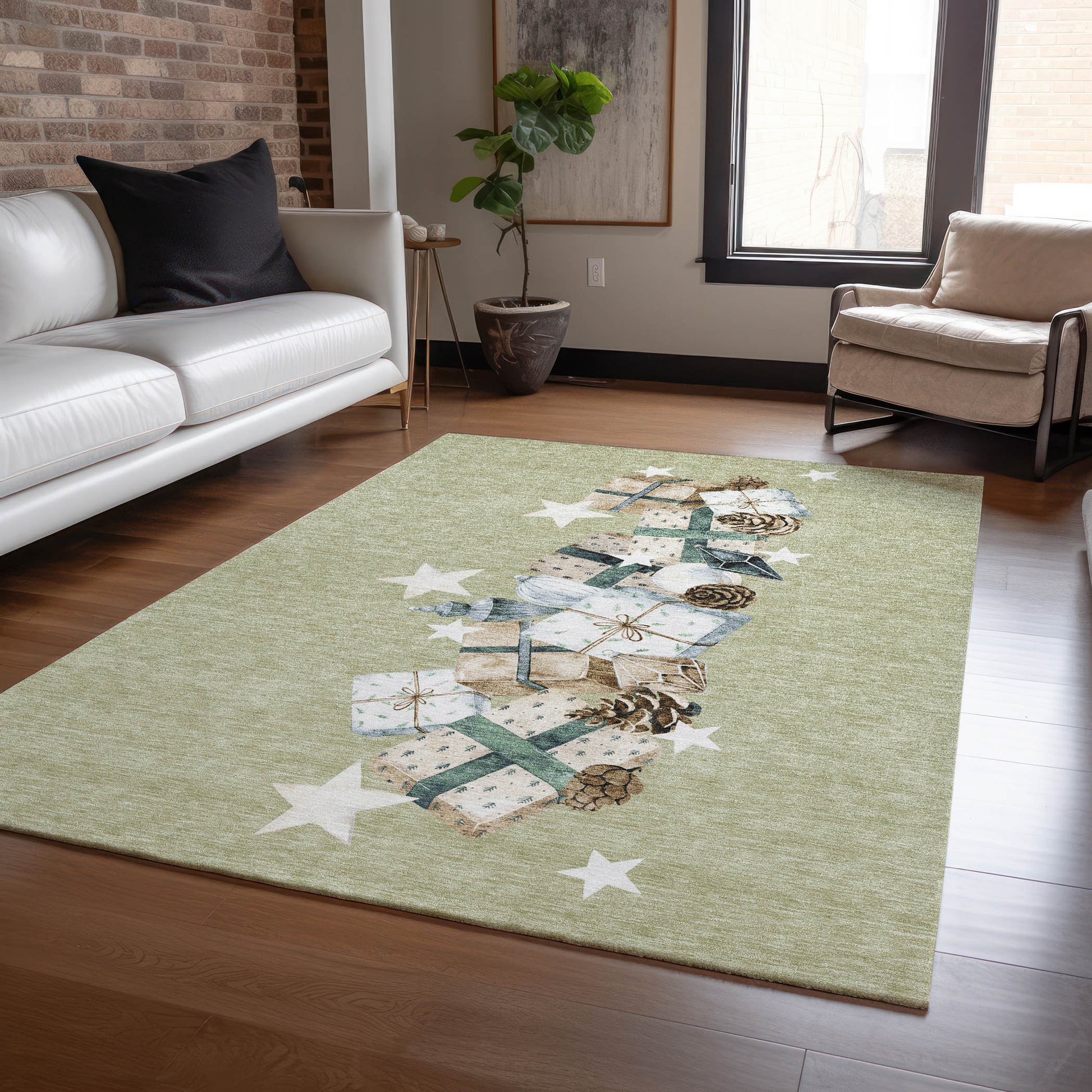 Dalyn Rugs Wonderland  Aloe  Holiday