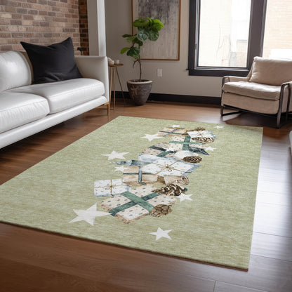 Dalyn Rugs Wonderland  Aloe  Holiday
