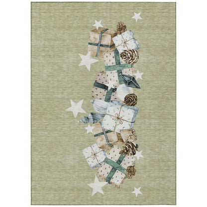 Dalyn Rugs Wonderland  Aloe  Holiday