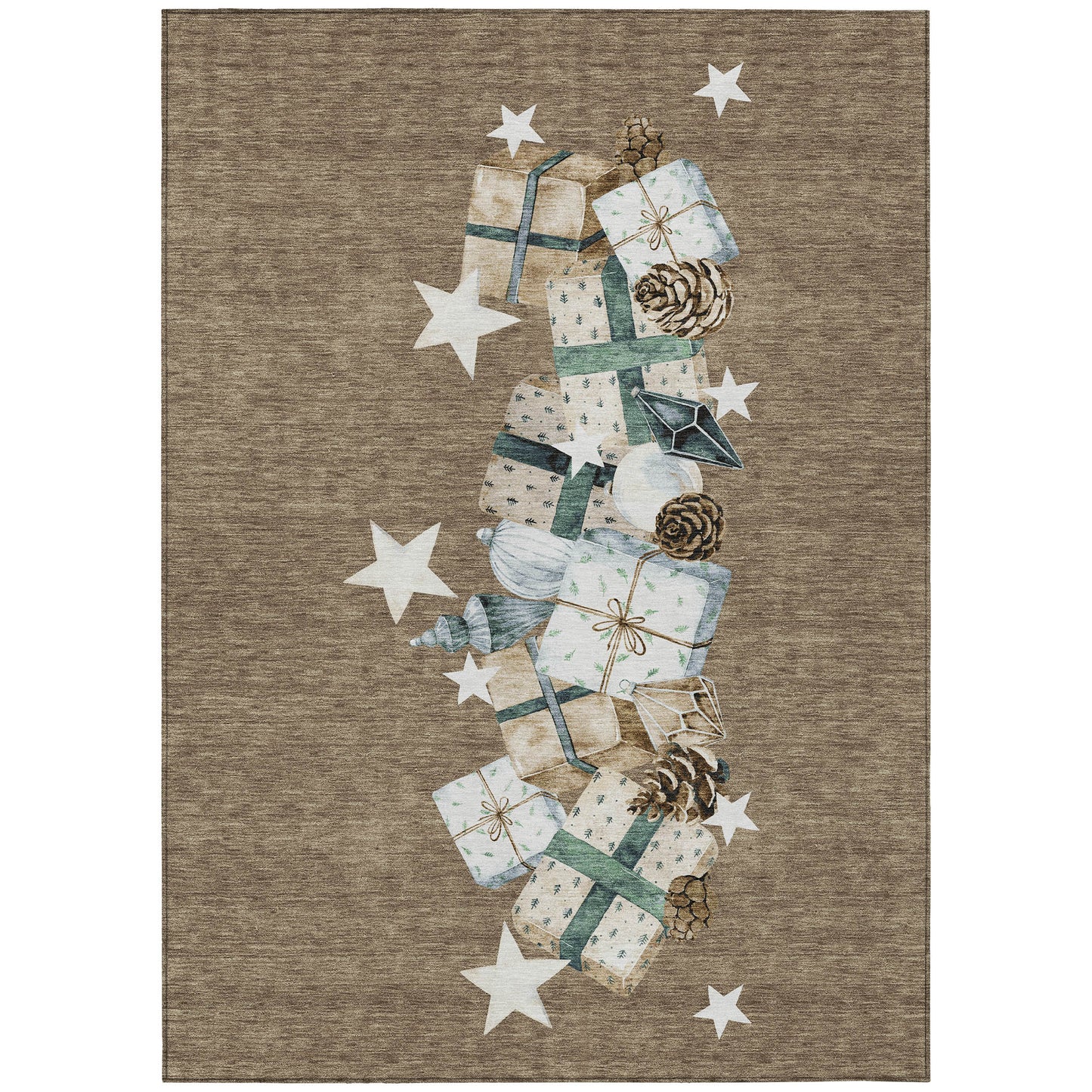 Dalyn Rugs Wonderland  Brown  Holiday