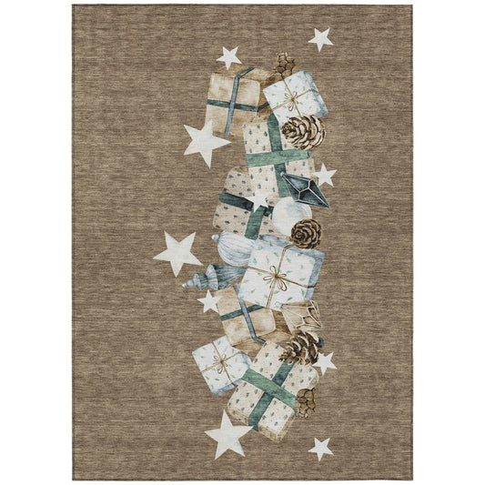 Dalyn Rugs Wonderland  Brown  Holiday