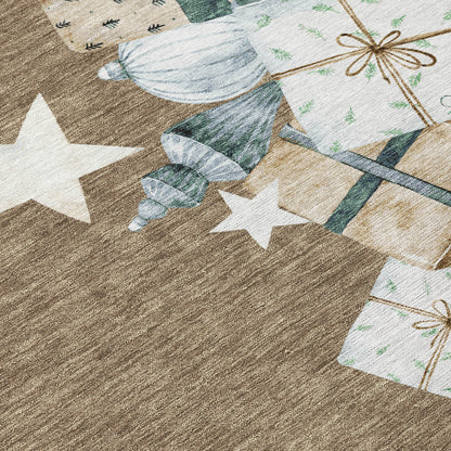 Dalyn Rugs Wonderland  Brown  Holiday