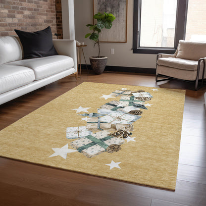 Dalyn Rugs Wonderland  Gold  Holiday