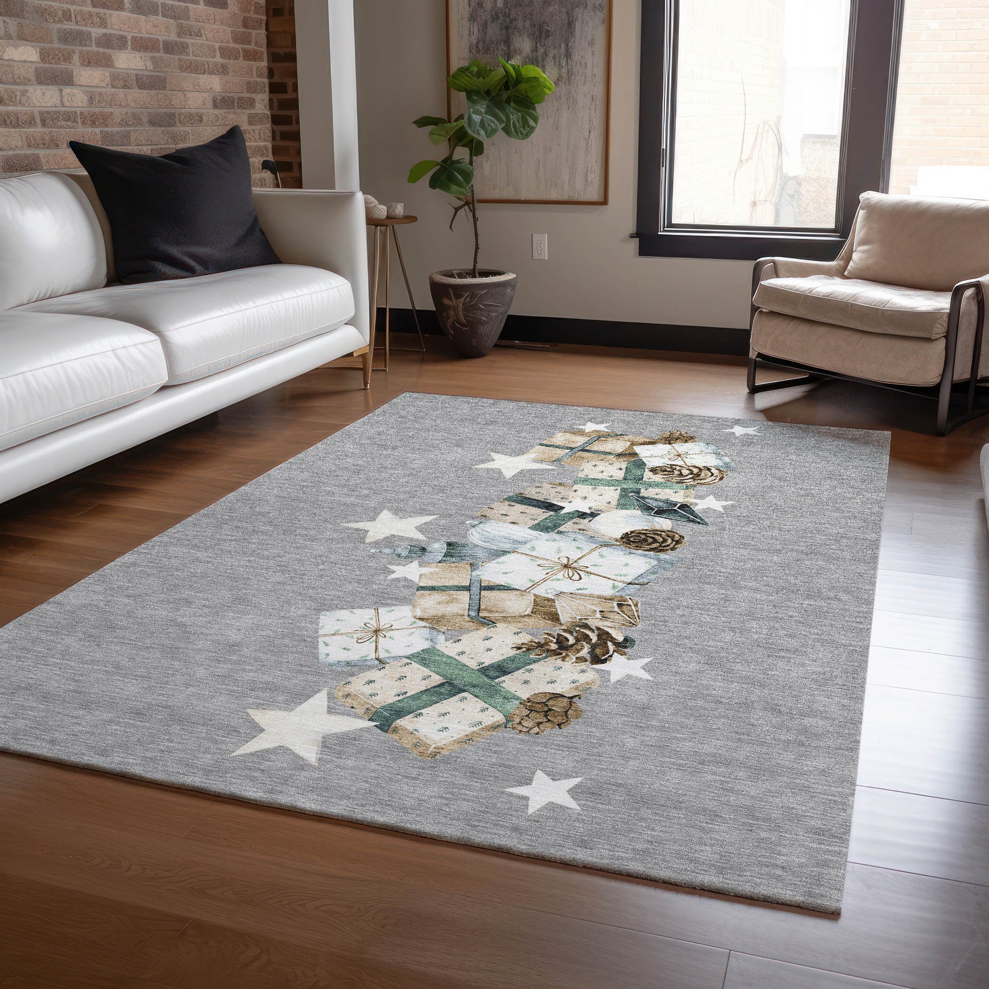 Dalyn Rugs Wonderland  Gray  Holiday