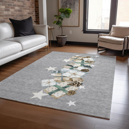 Dalyn Rugs Wonderland  Gray  Holiday