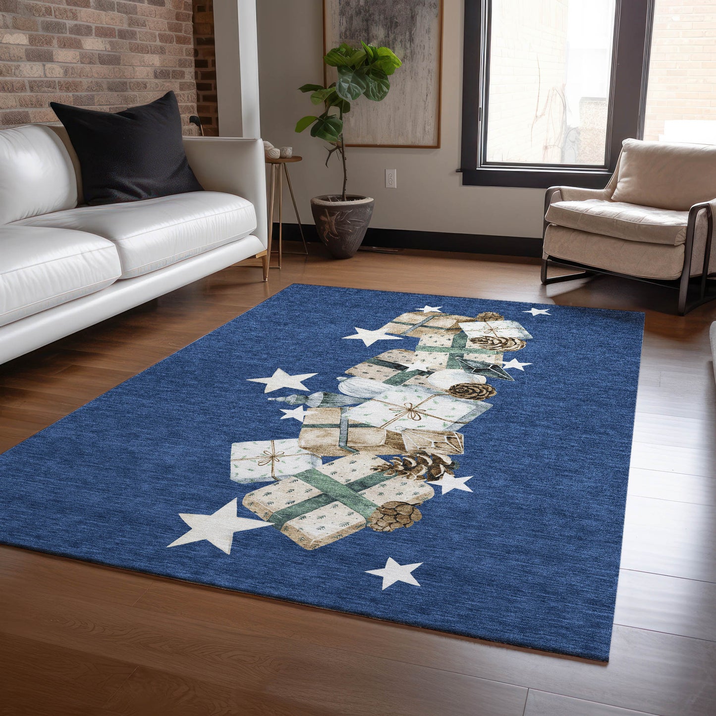 Dalyn Rugs Wonderland  Navy  Holiday