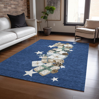 Dalyn Rugs Wonderland  Navy  Holiday