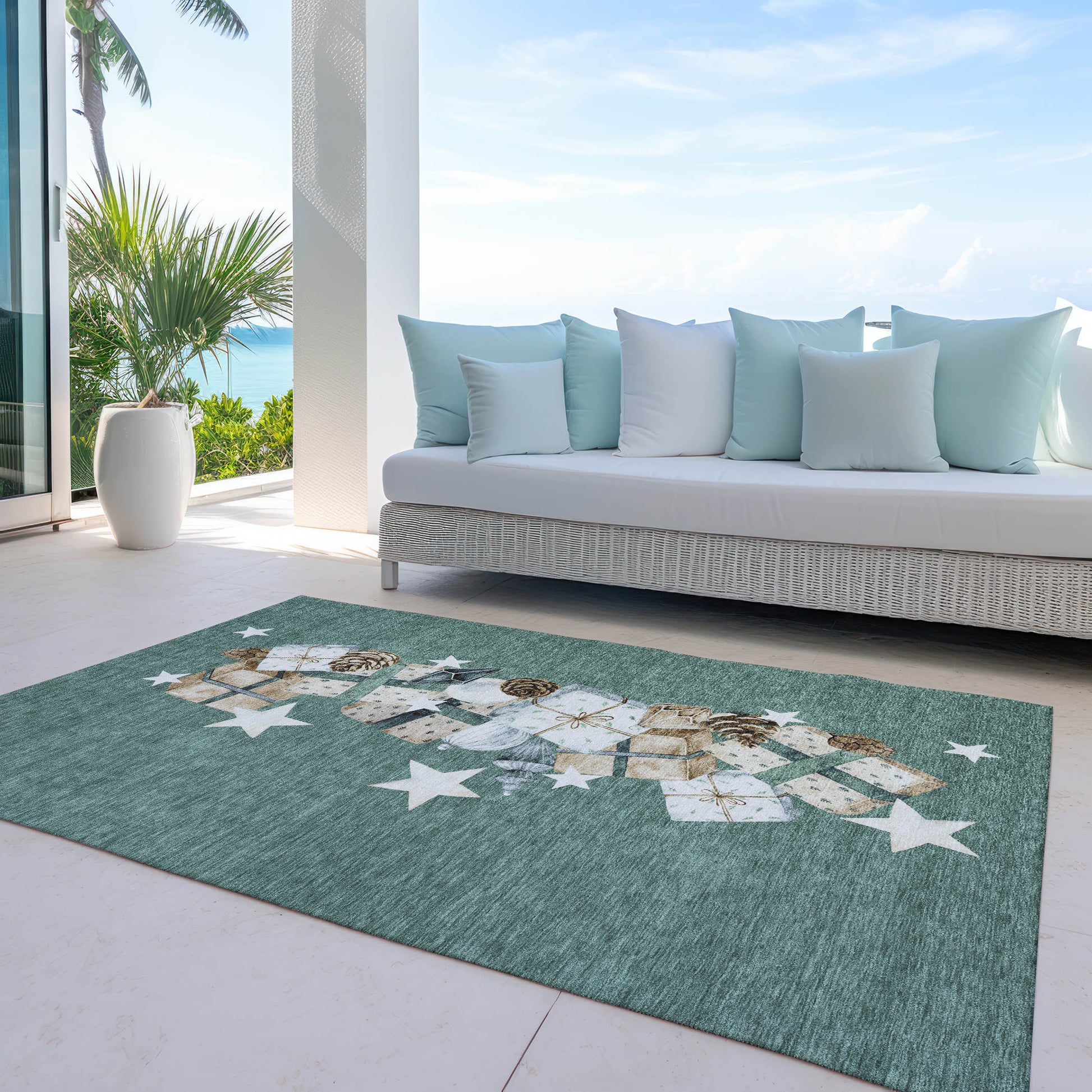 Dalyn Rugs Wonderland  Seafoam  Holiday