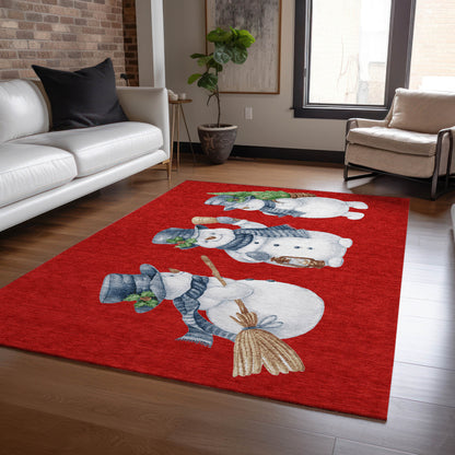 Dalyn Rugs Wonderland  Red  Holiday